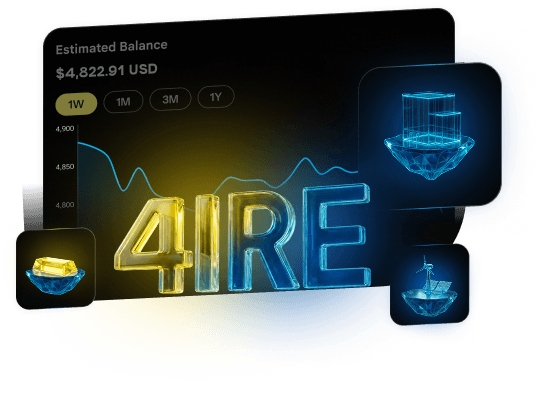 RWA platform app mockup